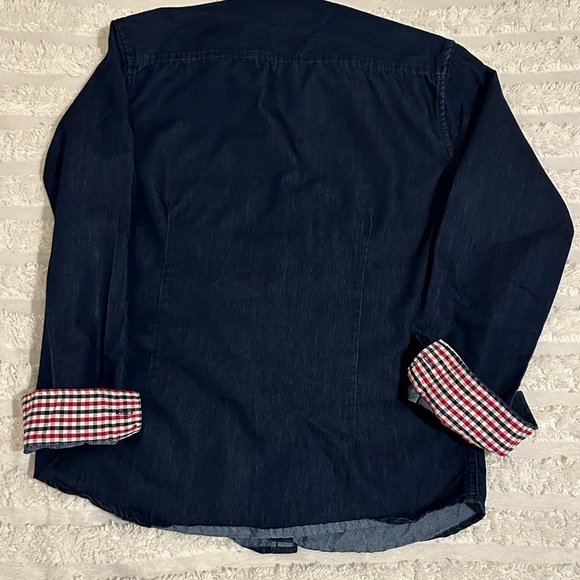 Coofandy Denim Blue Shirt for Men Size S - Picture 3 of 4